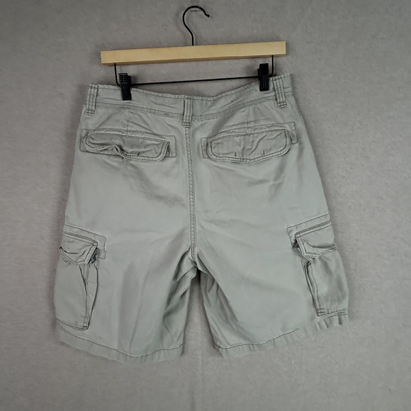 Vintage Old Navy Mens Cargo Shorts Size 34 Loose Fit Utility Y2K Baggy Preppy - Picture 5 of 10
